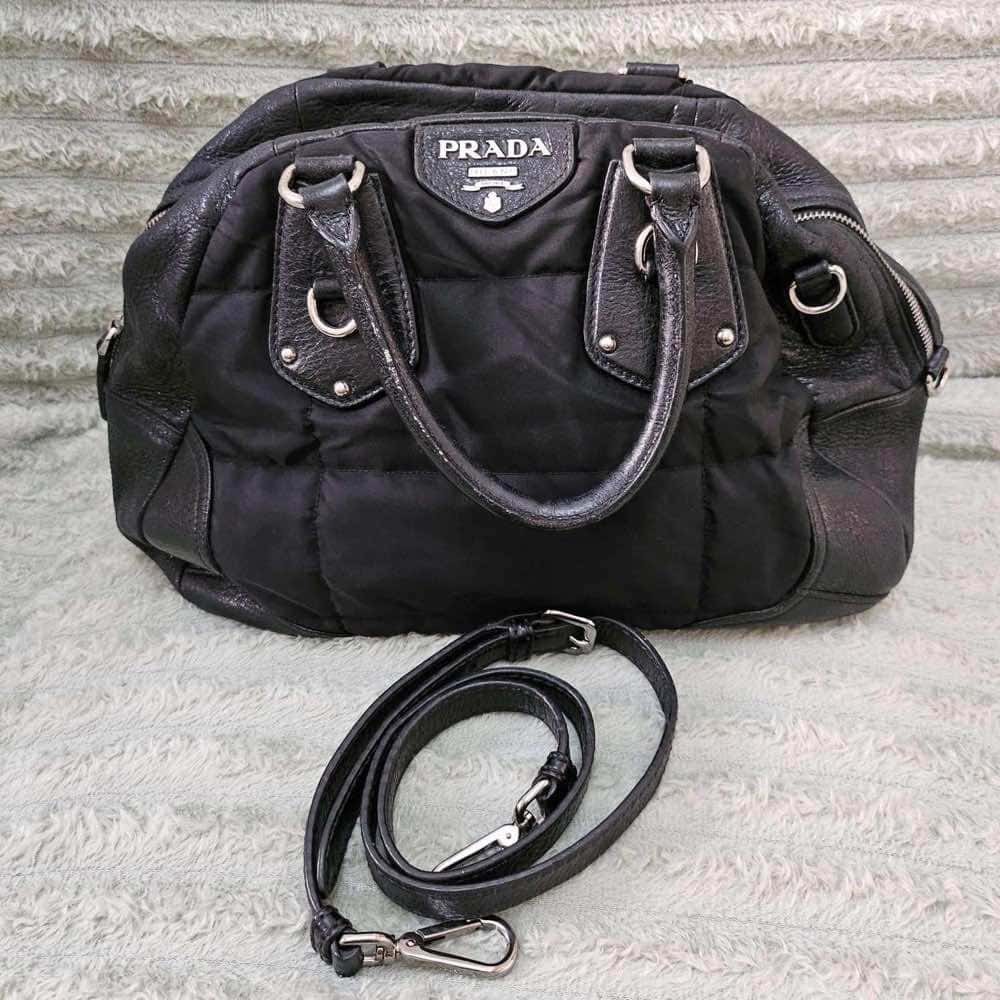 Prada Tessuto Satchel Black Good condition - Inside View
