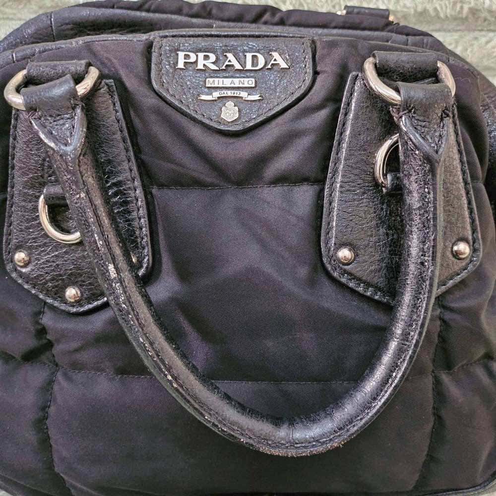 Prada Tessuto Satchel Black Good condition - Model View