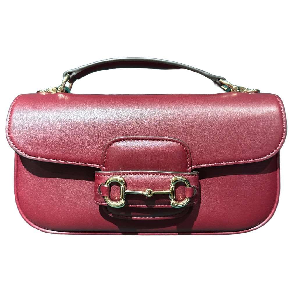 Gucci Horsebit 1955 rossoancora leather Burgundy Leather Never worn, with tag - Front View