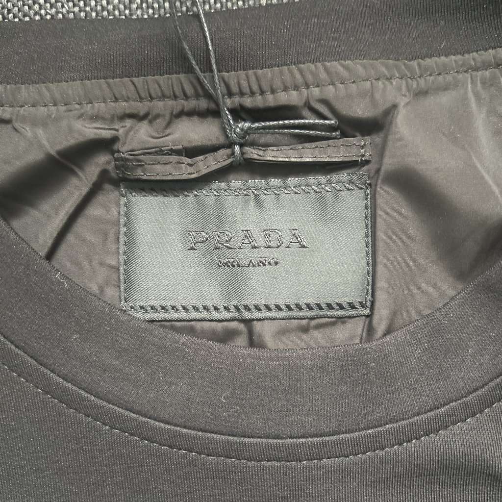 Prada Prada Black T-shirt Black Polyamide Never worn, with tag - Inside View