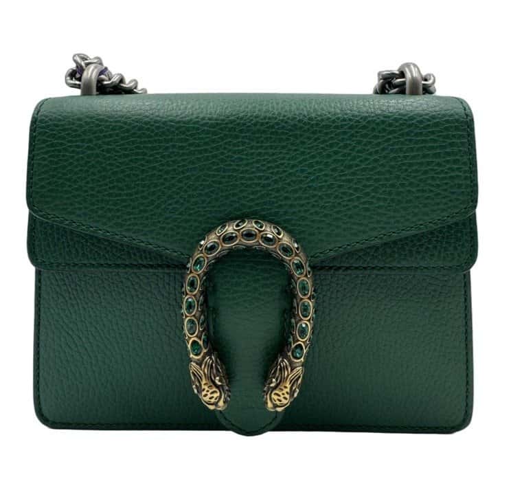 Gucci Dionysus Green Leather Very good - Front View