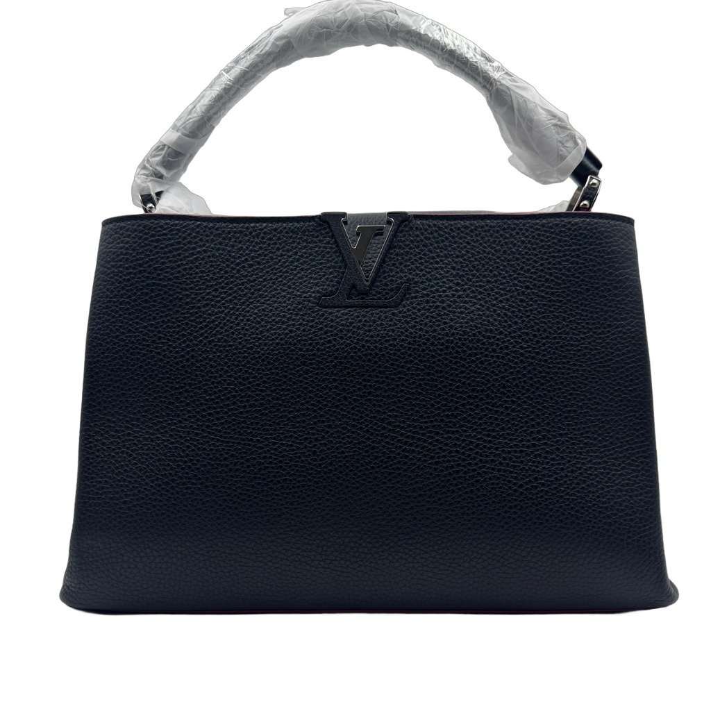 Louis Vuitton Capucines Black Good - Front View