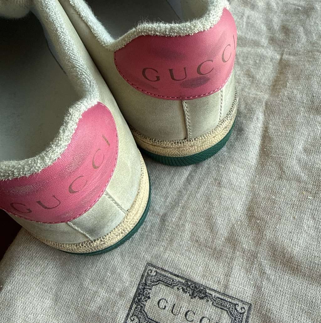 Gucci Screener Beige Cotton Very good - Back View