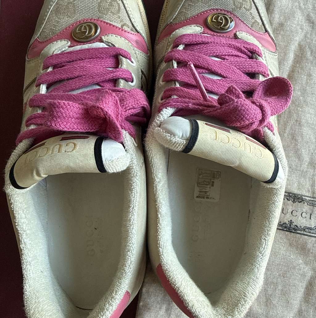Gucci Screener Beige Cotton Very good - Inside View