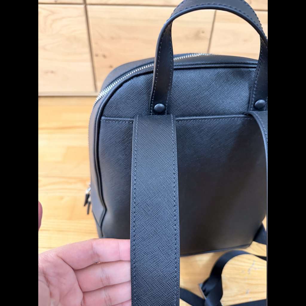 Prada Saffiano Backpack Black Leather Never worn - Box View