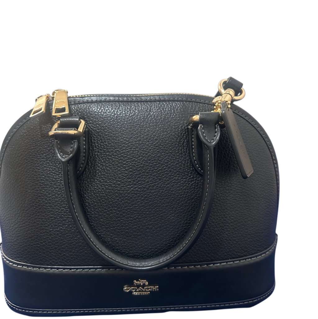 Coach Stylish Coach Black Leather Very good condition - Front View