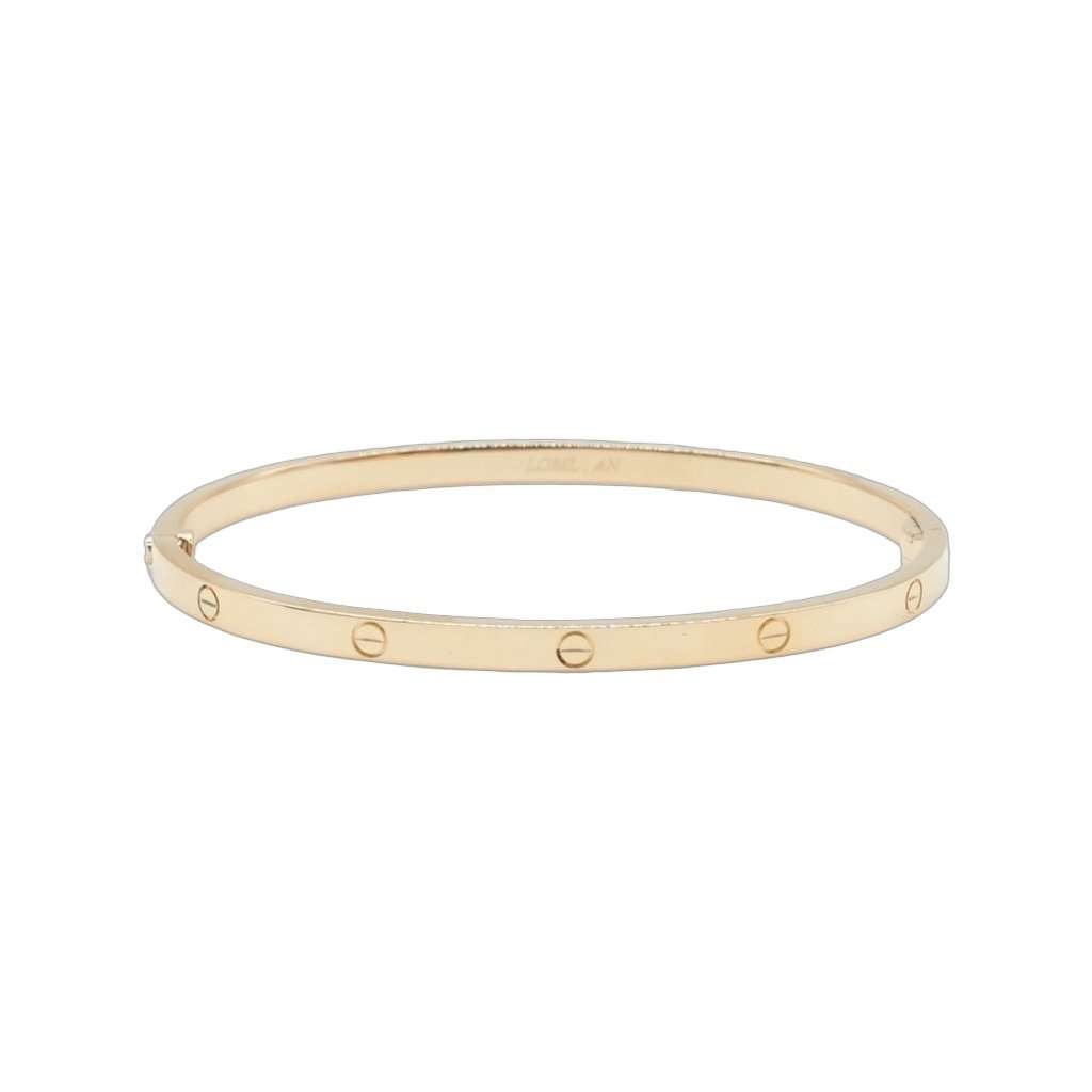 Cartier Love Bracelet Small 18kYG Gold Gold Good - Front View