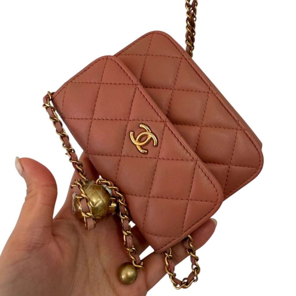 Chanel Pearl Crush Pink Leather Good - Box View
