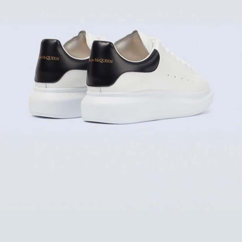 Alexander McQueen Oversized Sneaker White Leather Very good - Back View