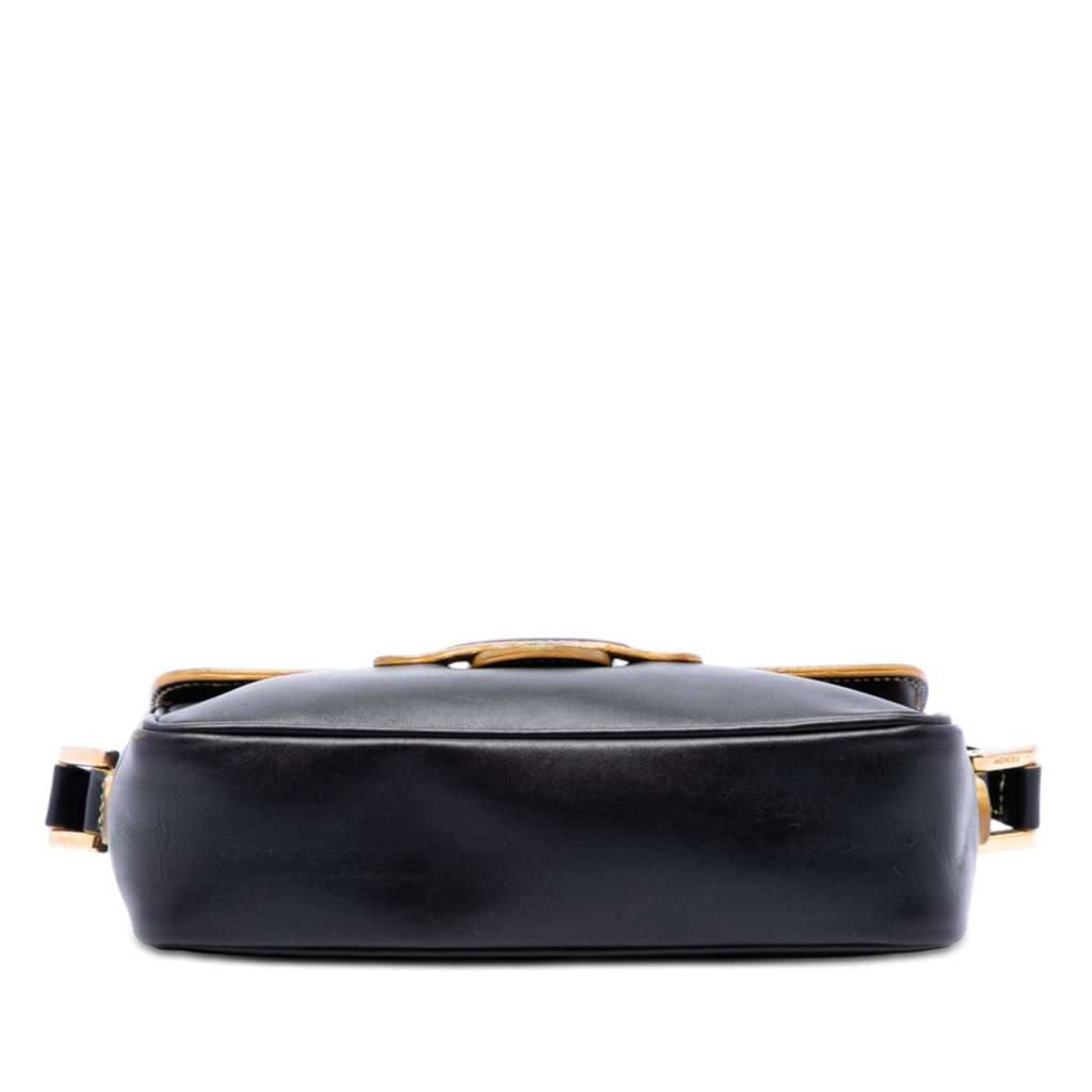Fendi Smooth Calfskin Crossbody Black Leather Very good - Inside View
