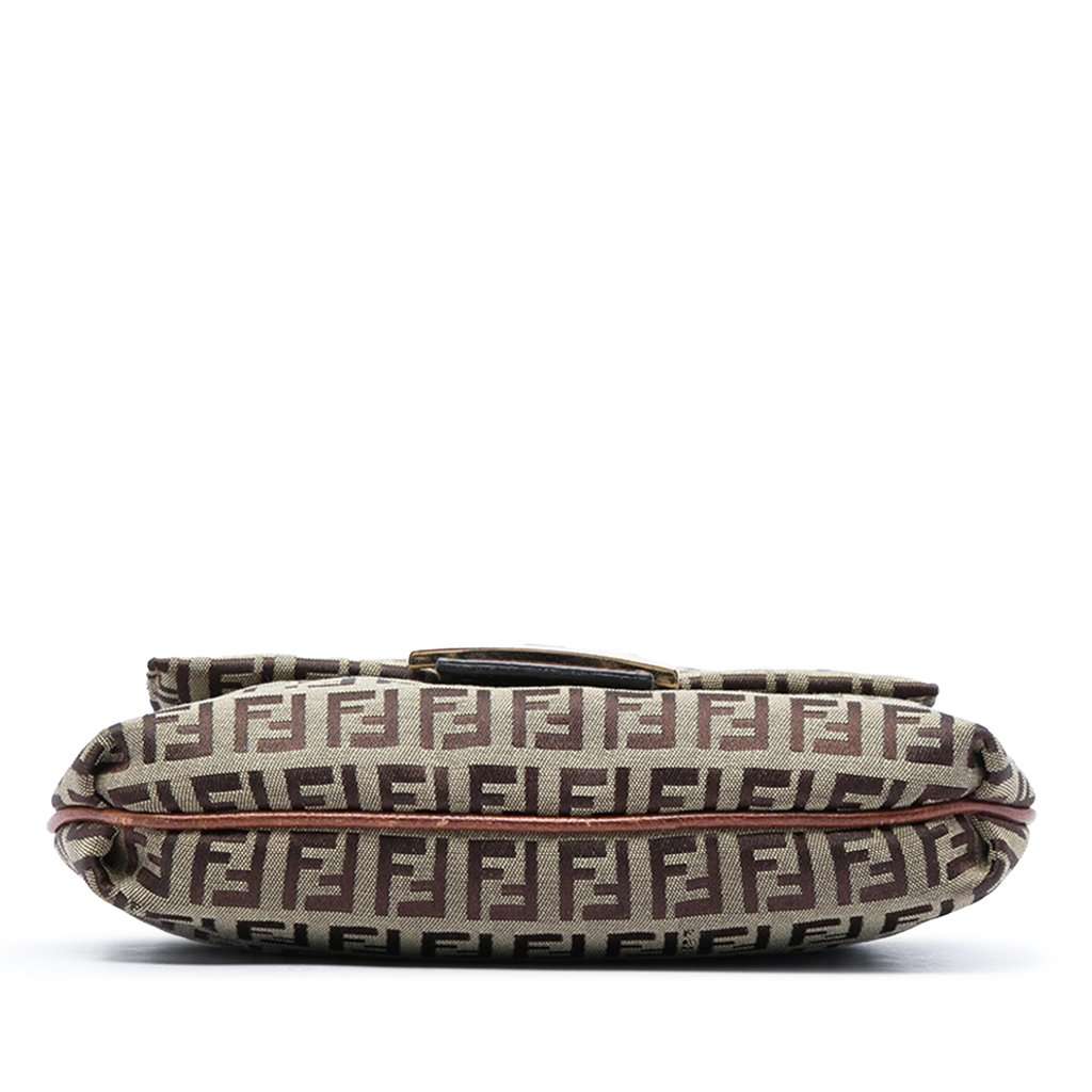 Fendi Zucchino Canvas Crossbody Brown Very good - Inside View