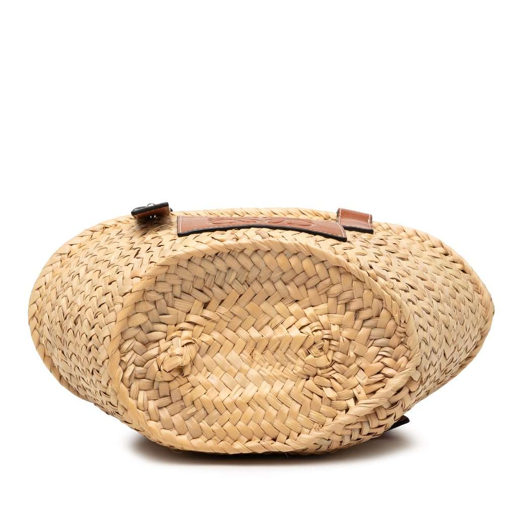 LOEWE Small Raffia Anagram Basket Tote Beige Very good condition - Inside View