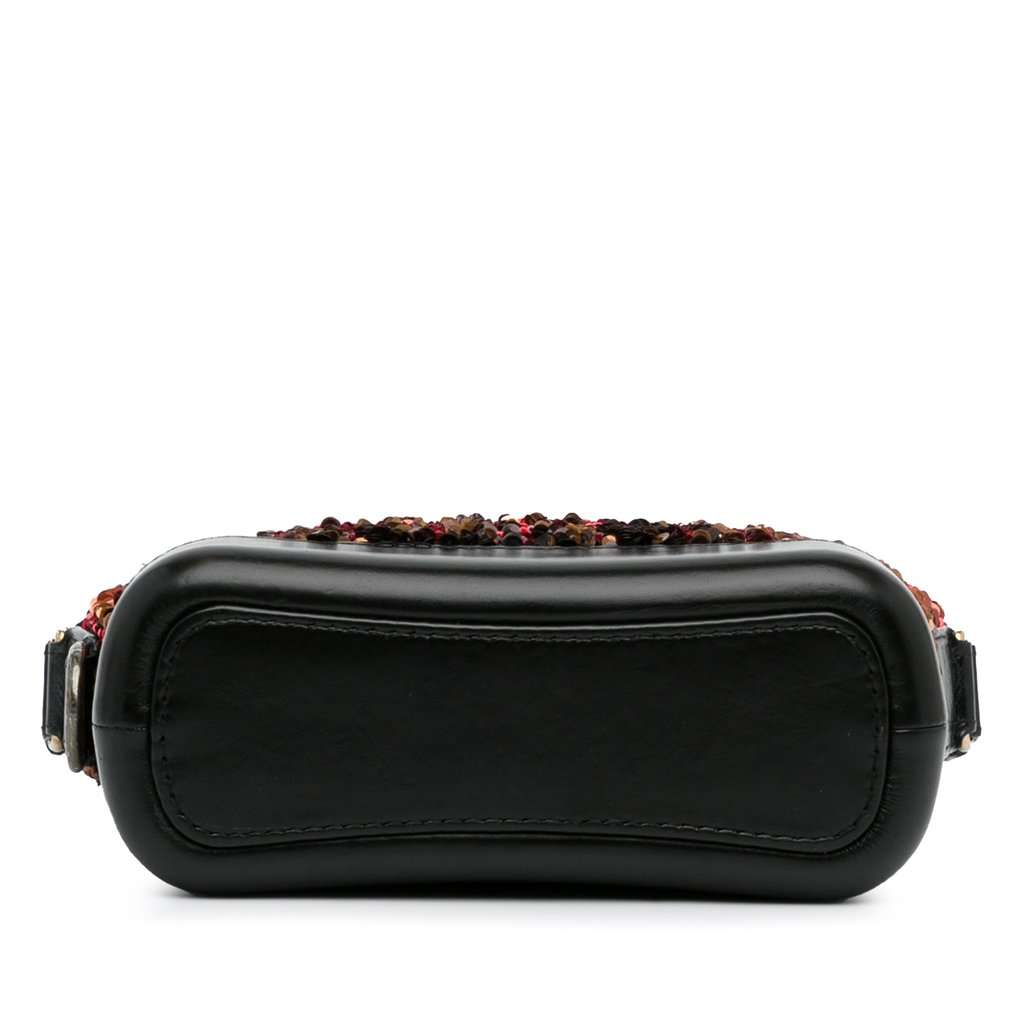 Chanel Small Sequin Gabrielle Crossbody Brown Leather Very good condition - Box View