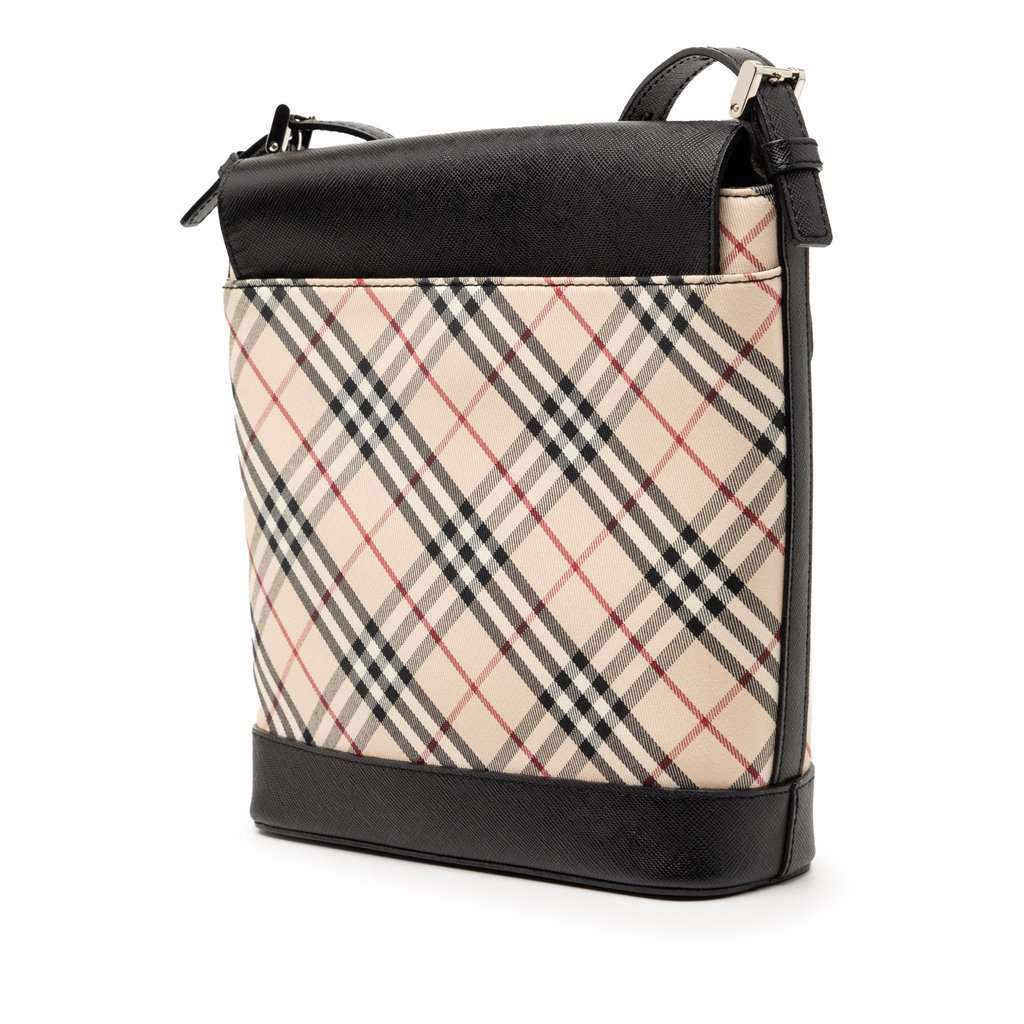 Burberry Nova Check Canvas Crossbody Beige Very good condition - Back View