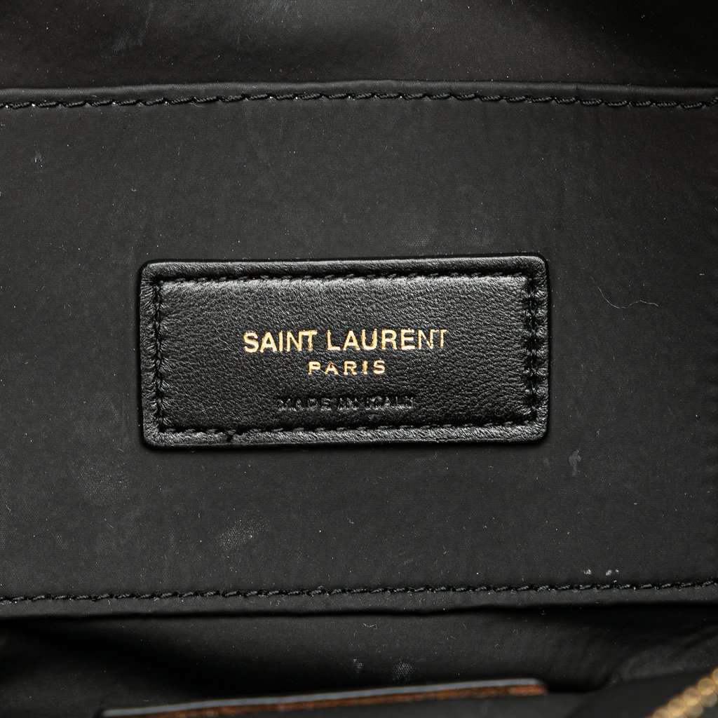 Saint Laurent Quilted Lambskin Lolita Cosmetics Pouch Black Leather Very good - Box View