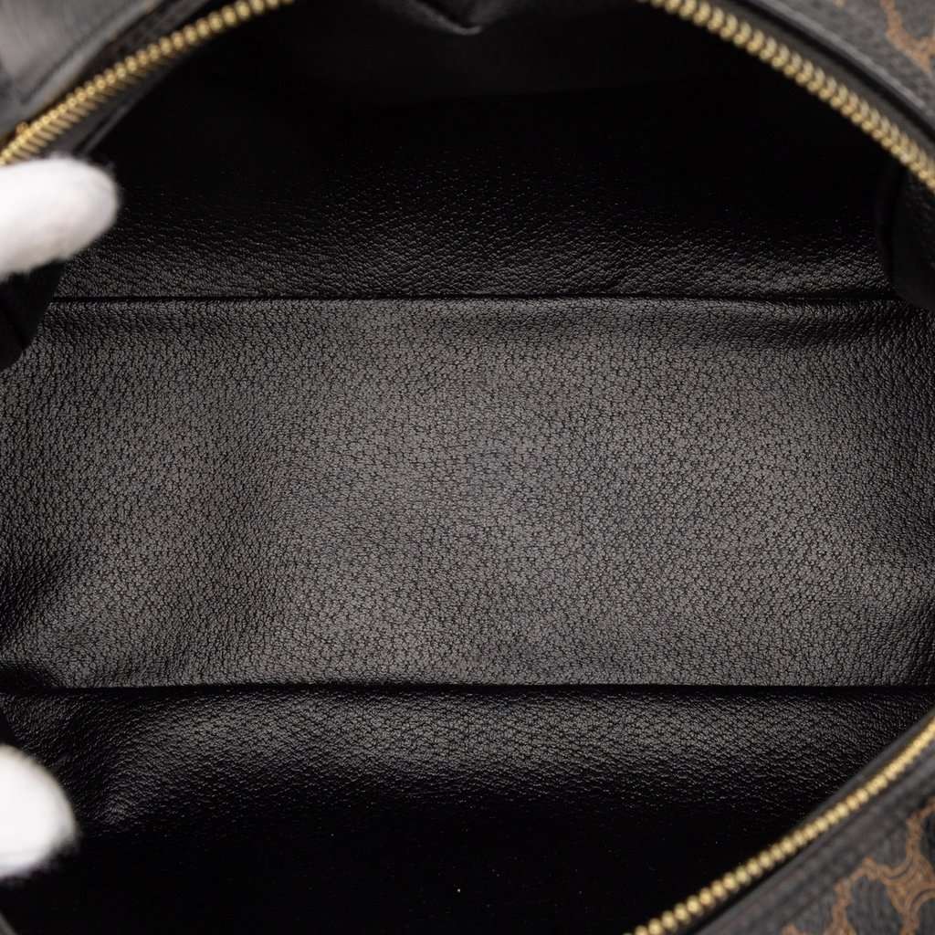 Celine Macadam Coated Canvas Dome Handbag Brown Very good condition - Model View