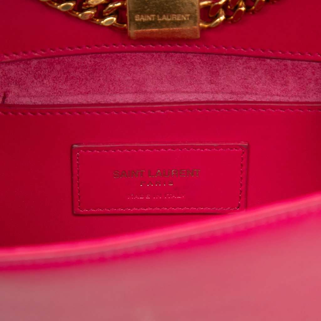 Saint Laurent Small Smooth Calfskin Monogram Kate Tassel Crossbody Pink Leather Very good condition - Box View