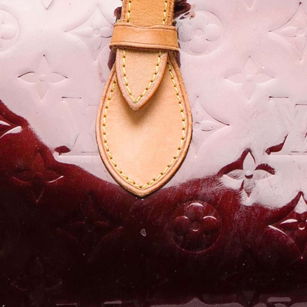 Louis Vuitton Monogram Vernis Rosewood Avenue Red Leather Very good - Box View