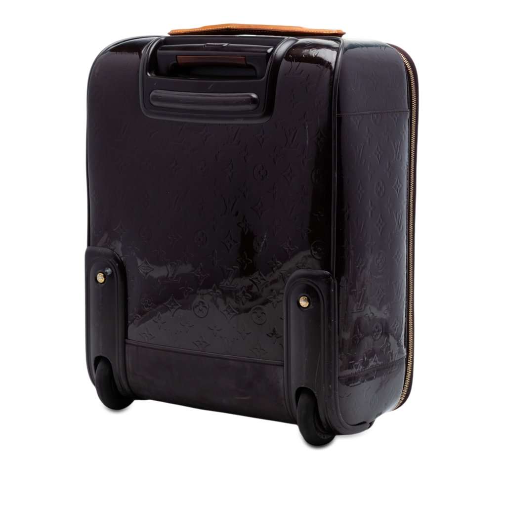 Louis Vuitton Monogram Vernis Pegase 45 Purple Leather Very good condition - Back View