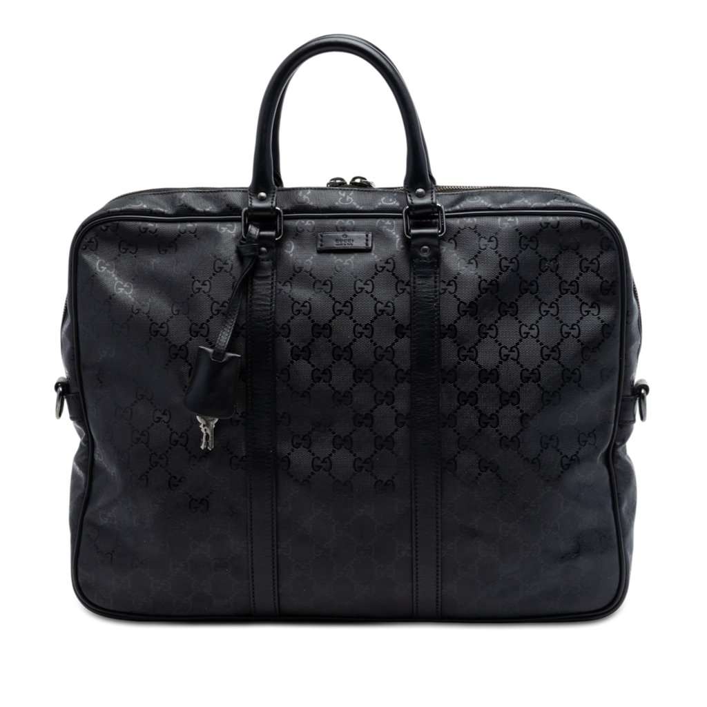 Gucci GG Imprime Business Bag Black Very good condition - Front View