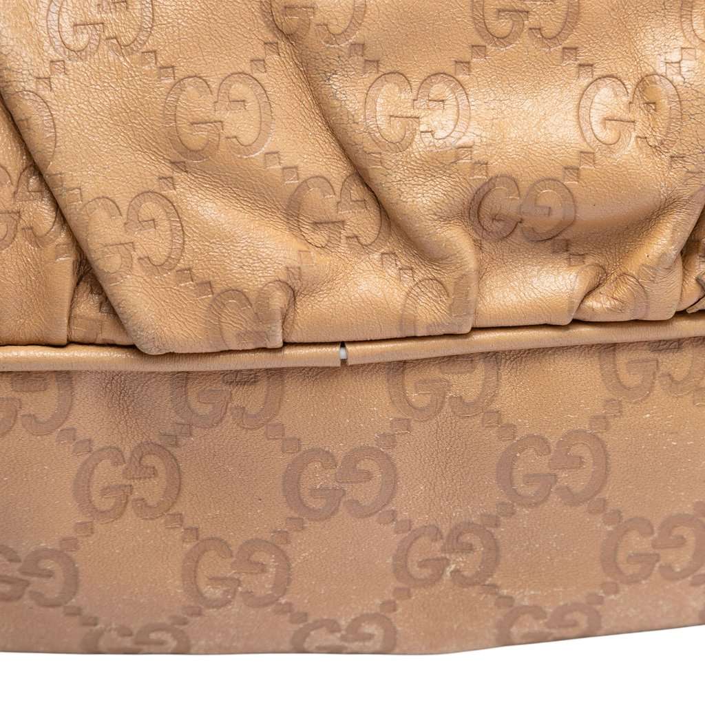 Gucci Small Guccissima Tribeca Tote Brown Leather Very good condition - Box View