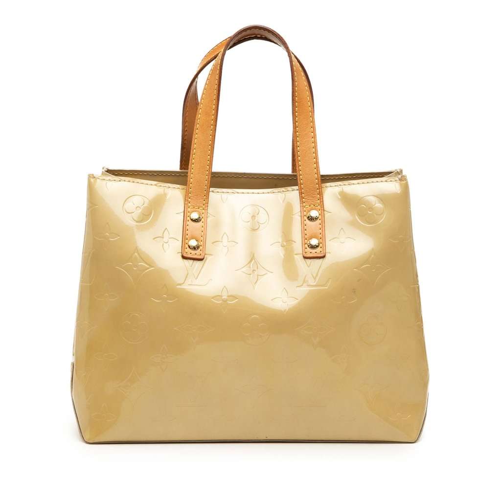 Louis Vuitton Monogram Vernis Reade PM Beige Leather Very good - Front View