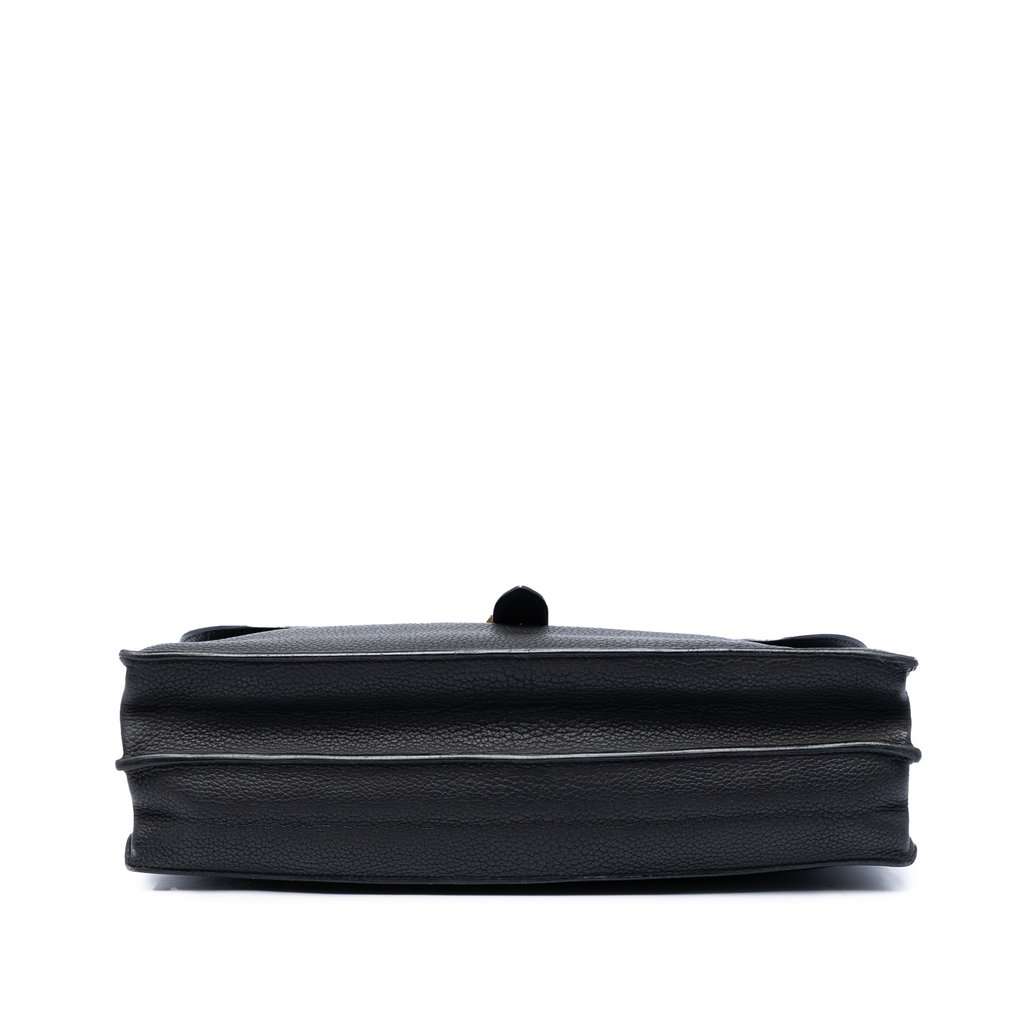 Hermès Togo Sac a Depeches 41 Black Leather Very good condition - Inside View