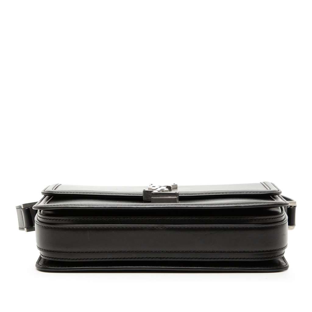 Saint Laurent Medium Calfskin Solferino Satchel In Box Black Leather Very good condition - Inside View