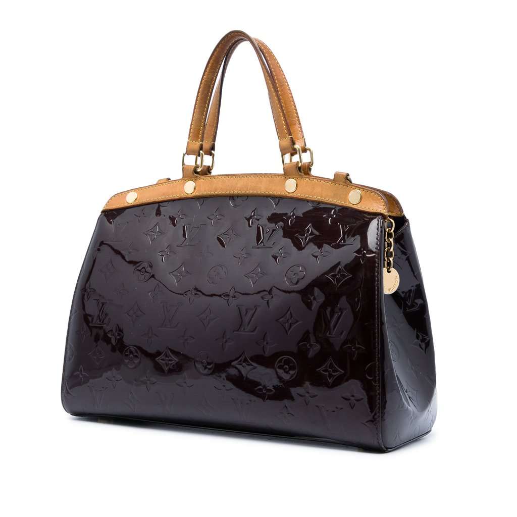 Louis Vuitton Monogram Vernis Brea MM Purple Leather Very good - Back View