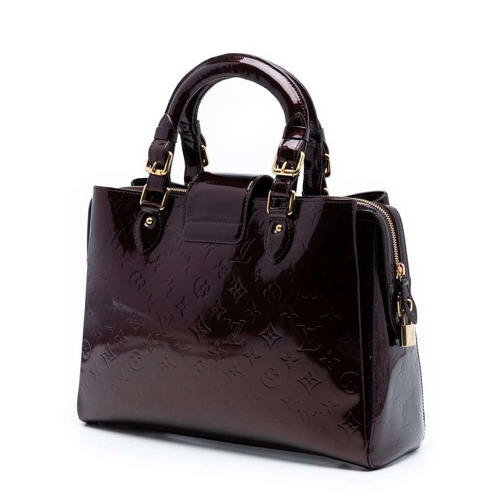 Louis Vuitton Monogram Vernis Melrose Avenue Purple Leather Very good condition - Back View