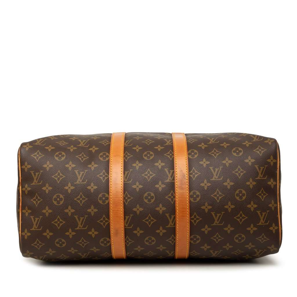 Louis Vuitton Monogram Keepall 45 Brown Good - Inside View