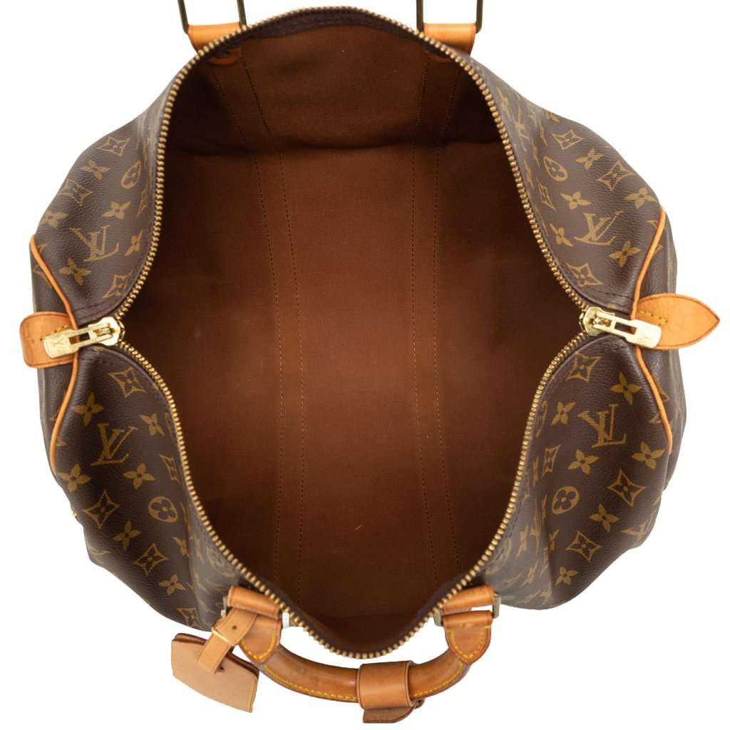 Louis Vuitton Monogram Keepall 45 Brown Good - Model View