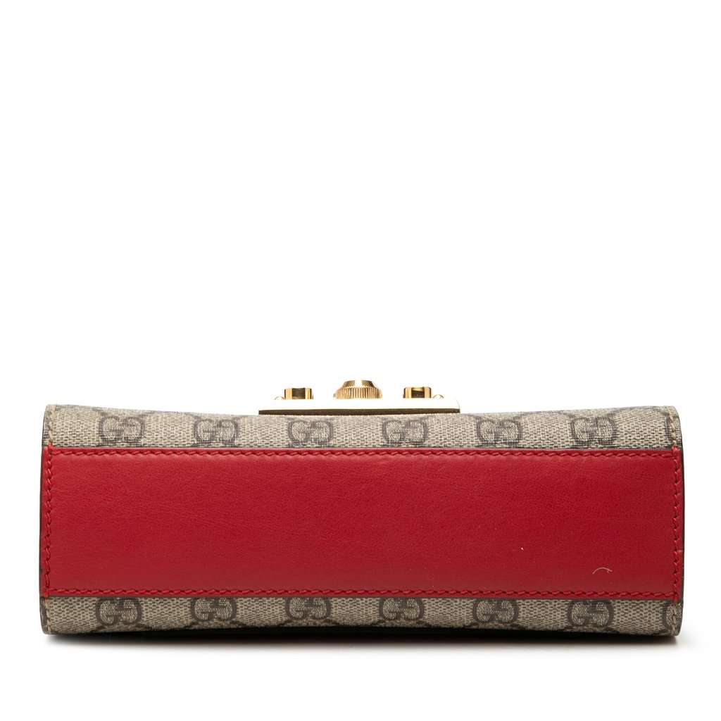 Gucci Small GG Supreme Padlock Crossbody Beige Very good condition - Inside View