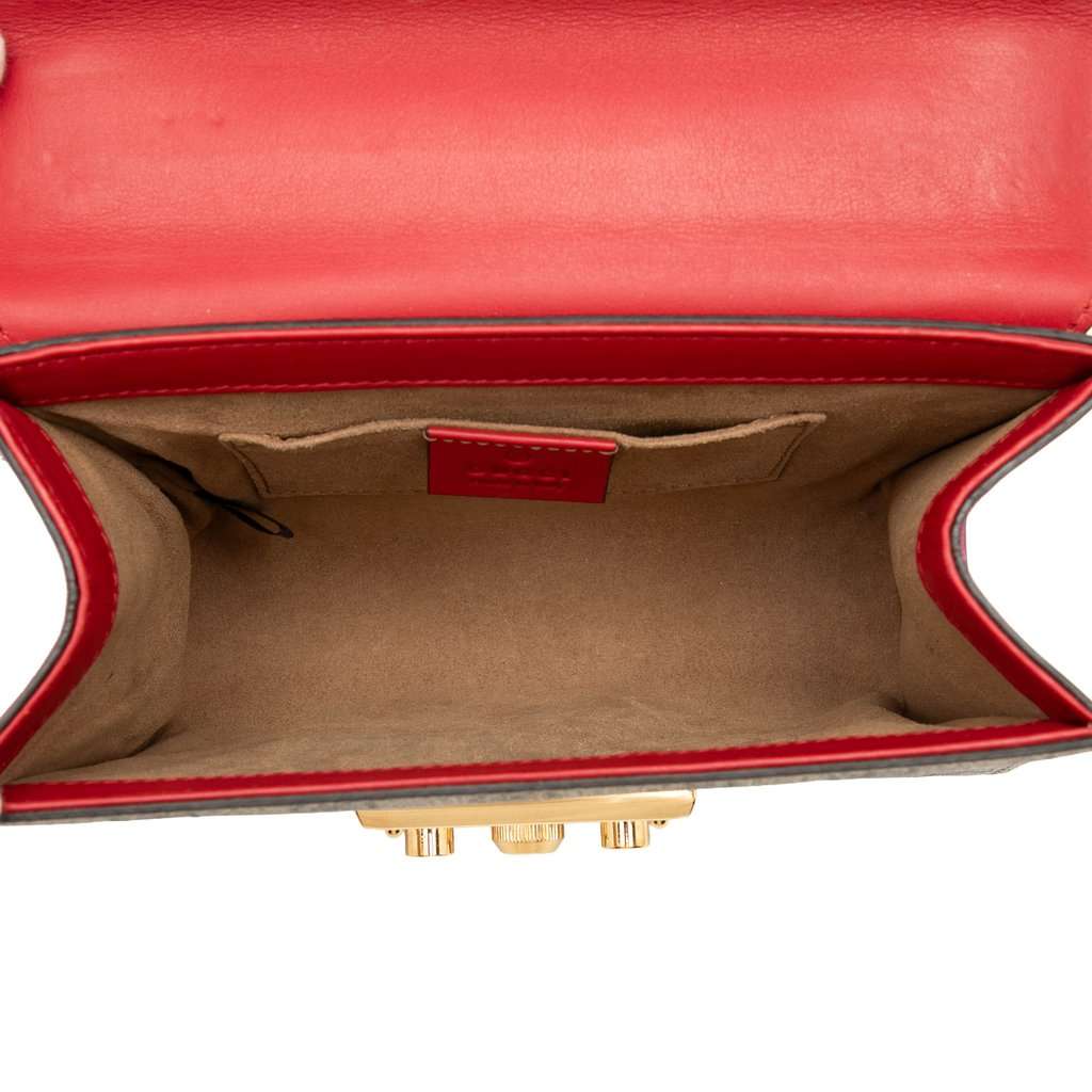 Gucci Small GG Supreme Padlock Crossbody Beige Very good condition - Model View