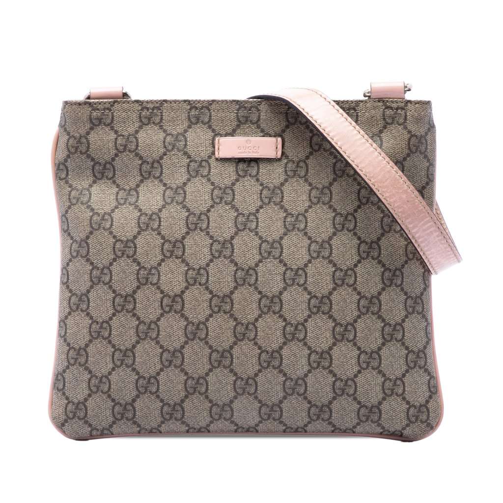 Gucci GG Supreme Crossbody Beige Very good - Front View