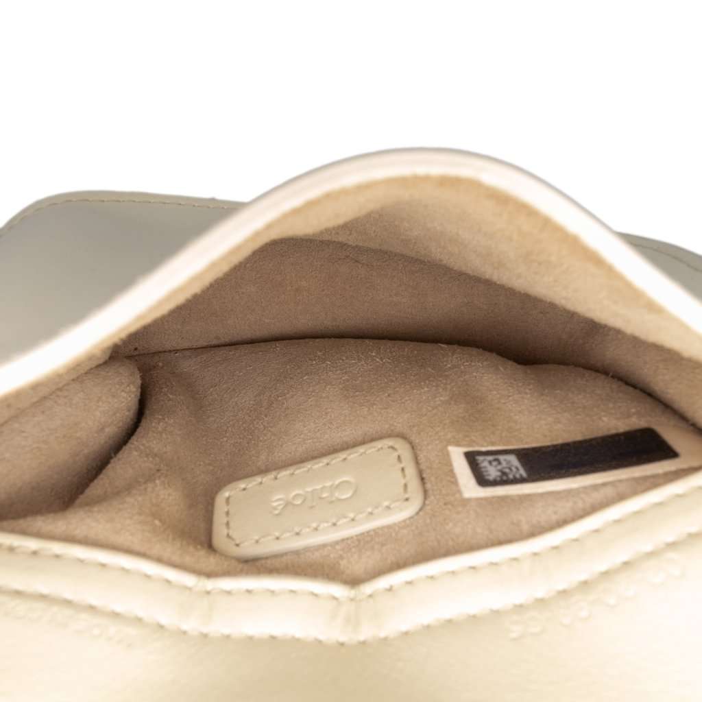 Chloé Mini Leather Tess Crossbody White Leather Very good condition - Model View