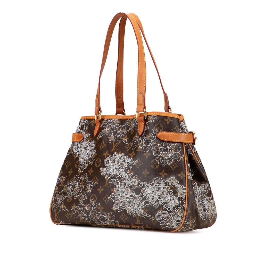 Louis Vuitton Monogram Dentelle Batignolles Horizontal Brown Canvas Good - Back View