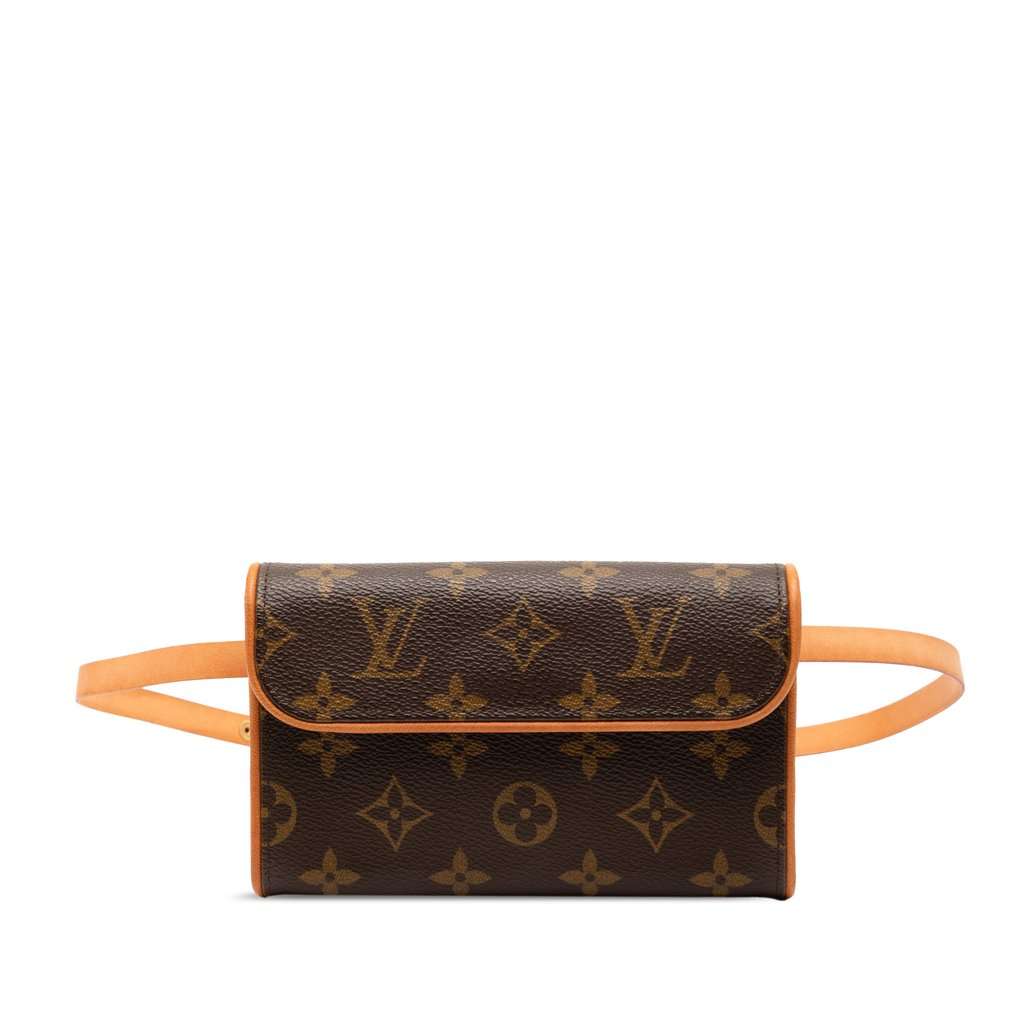 Louis Vuitton Monogram Pochette Florentine Brown Very good - Front View