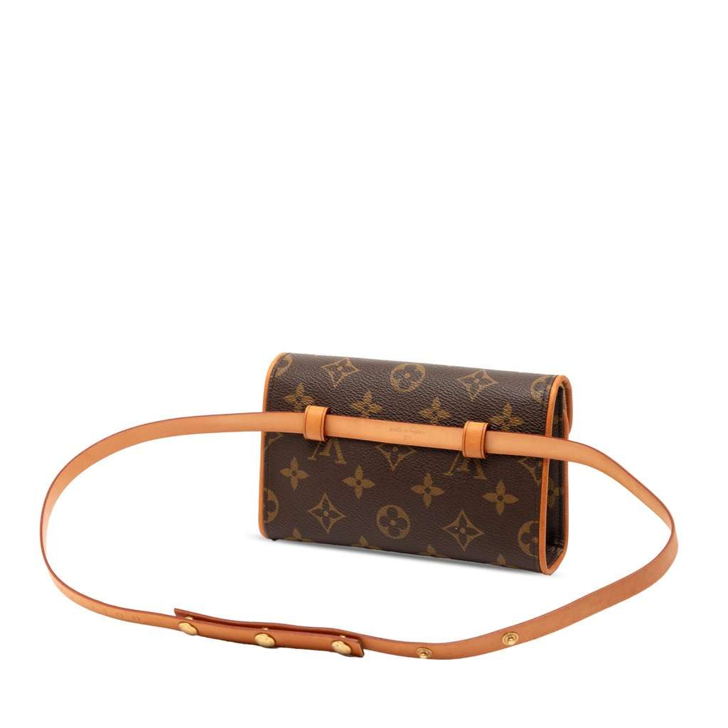 Louis Vuitton Monogram Pochette Florentine Brown Very good - Back View