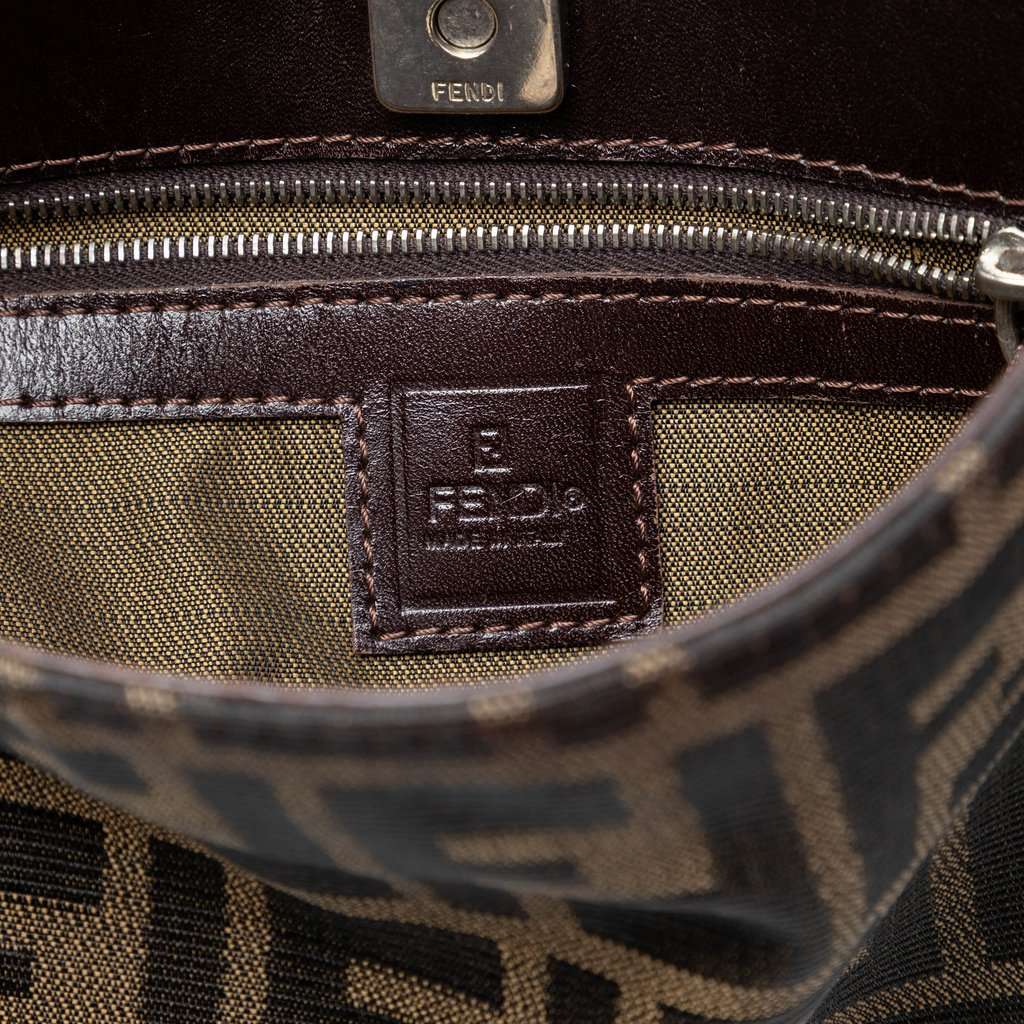 Fendi Zucca Canvas Shoulder Bag Brown Very good condition - Box View