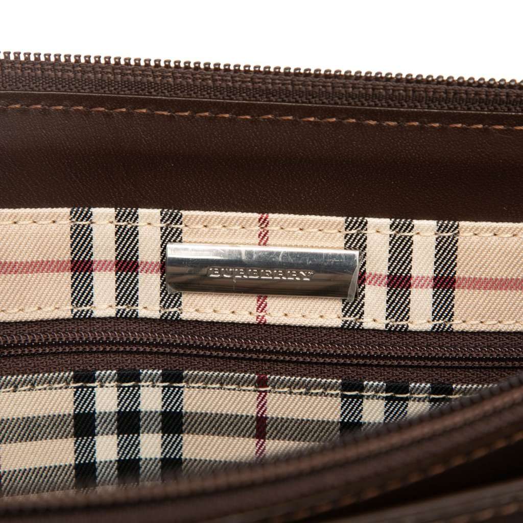 Burberry Leather Handbag Brown Leather Very good condition - Box View