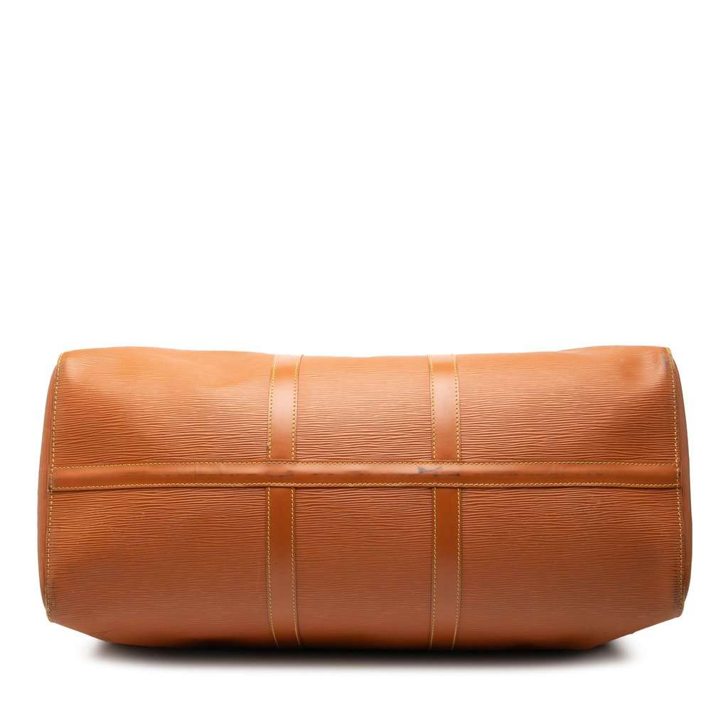 Louis Vuitton Epi Keepall 50 Brown Leather Good condition - Inside View