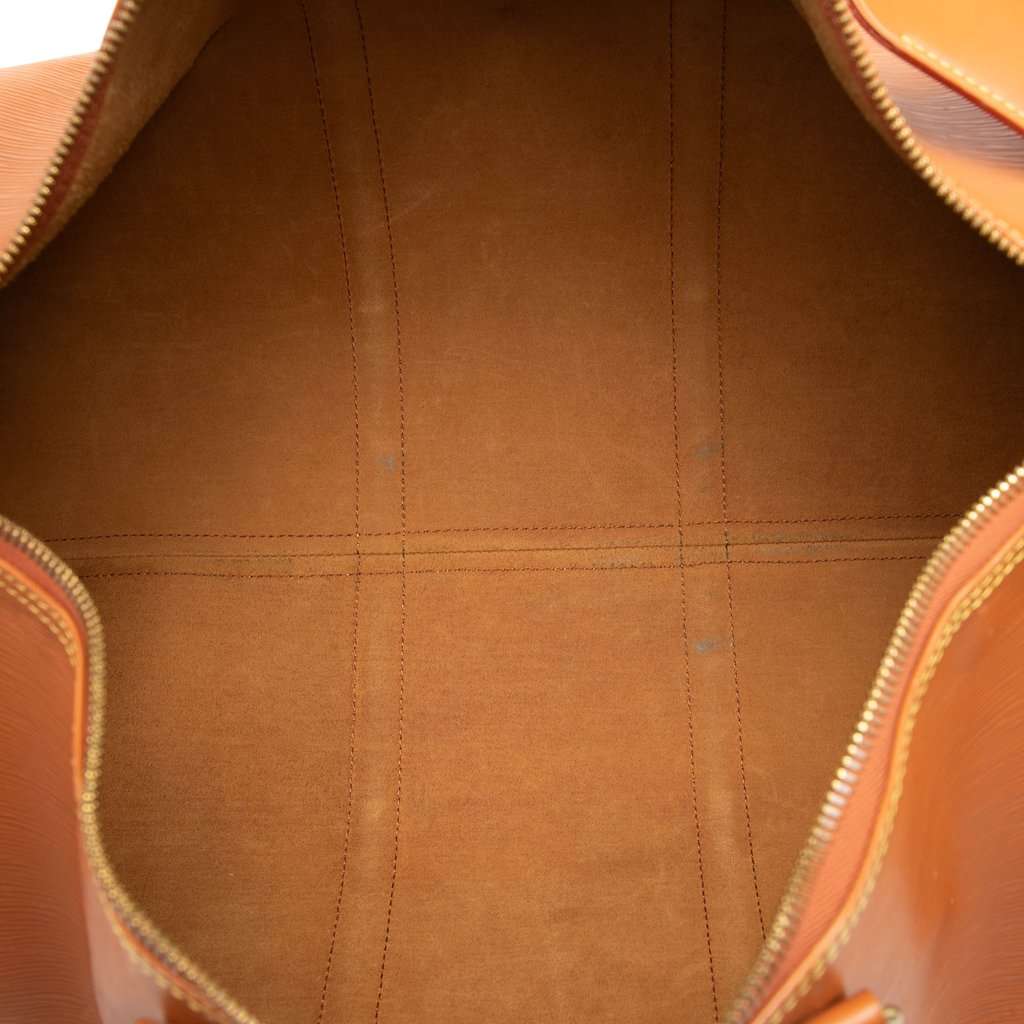Louis Vuitton Epi Keepall 50 Brown Leather Good condition - Model View