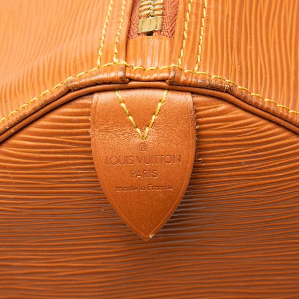 Louis Vuitton Epi Keepall 50 Brown Leather Good condition - Box View