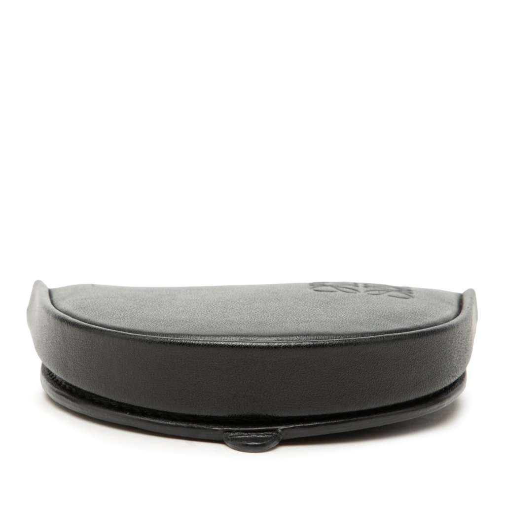LOEWE Mini Soft Calfskin Anagram Heel Pouch Black Leather Very good condition - Inside View