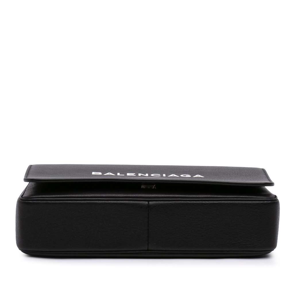 Balenciaga Leather Everyday Wallet on Chain Black Leather Very good - Inside View