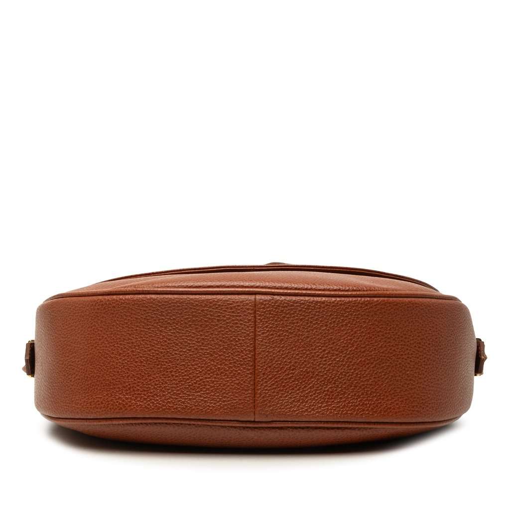 Saint Laurent Leather Crossbody Brown Leather Good - Inside View