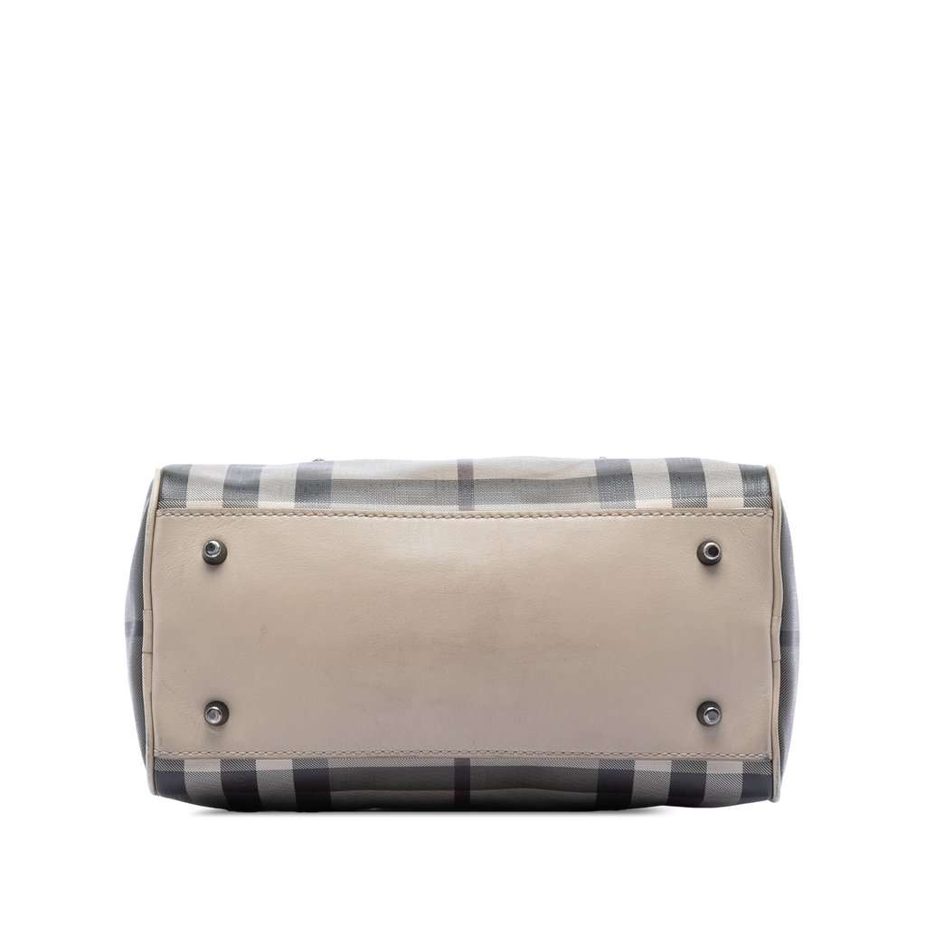 Burberry Smoke Check Coated Canvas Chester Boston Bag MultiColor Very good condition - Inside View