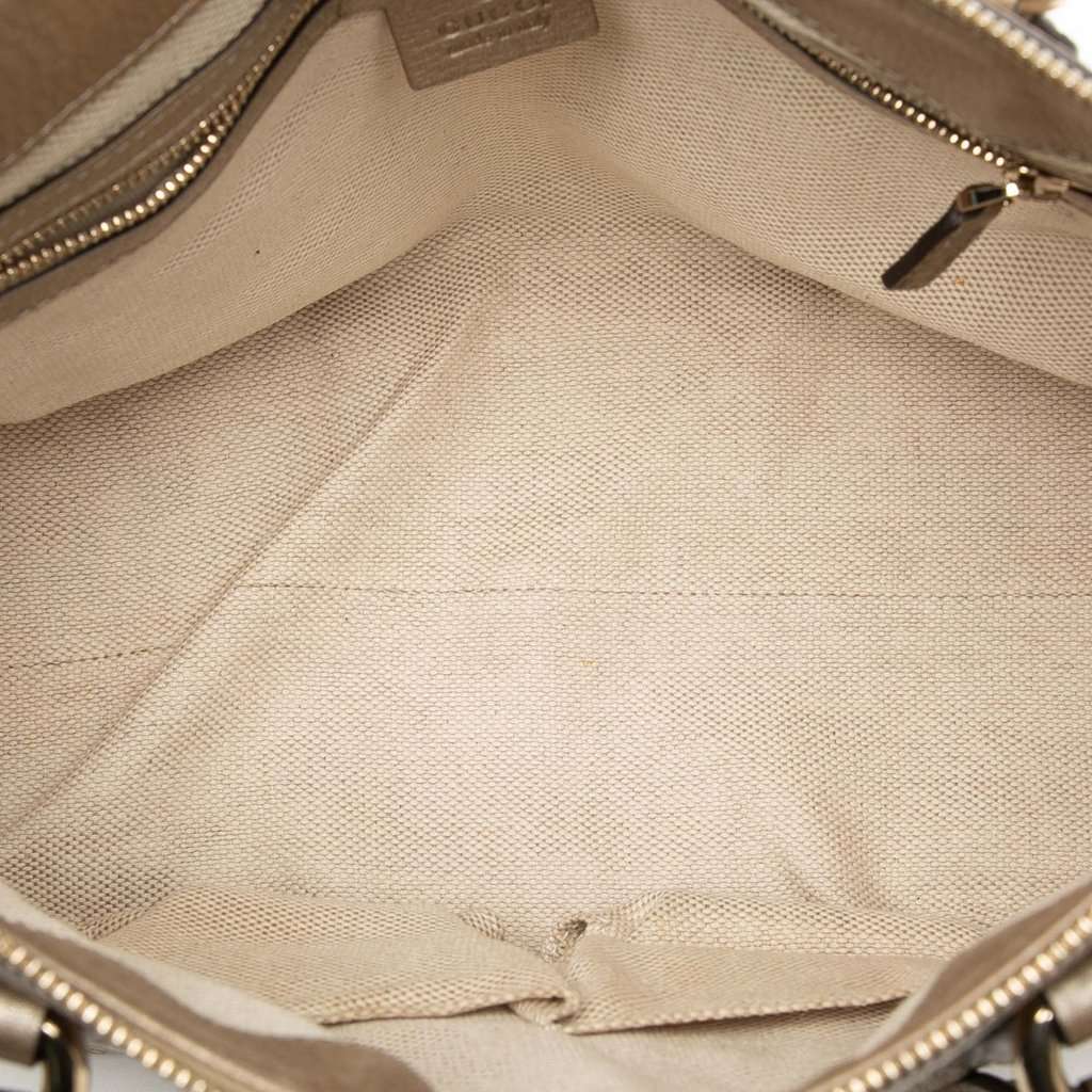 Gucci Small Metallic Leather Soho Working Satchel Gold Leather Very good condition - Model View