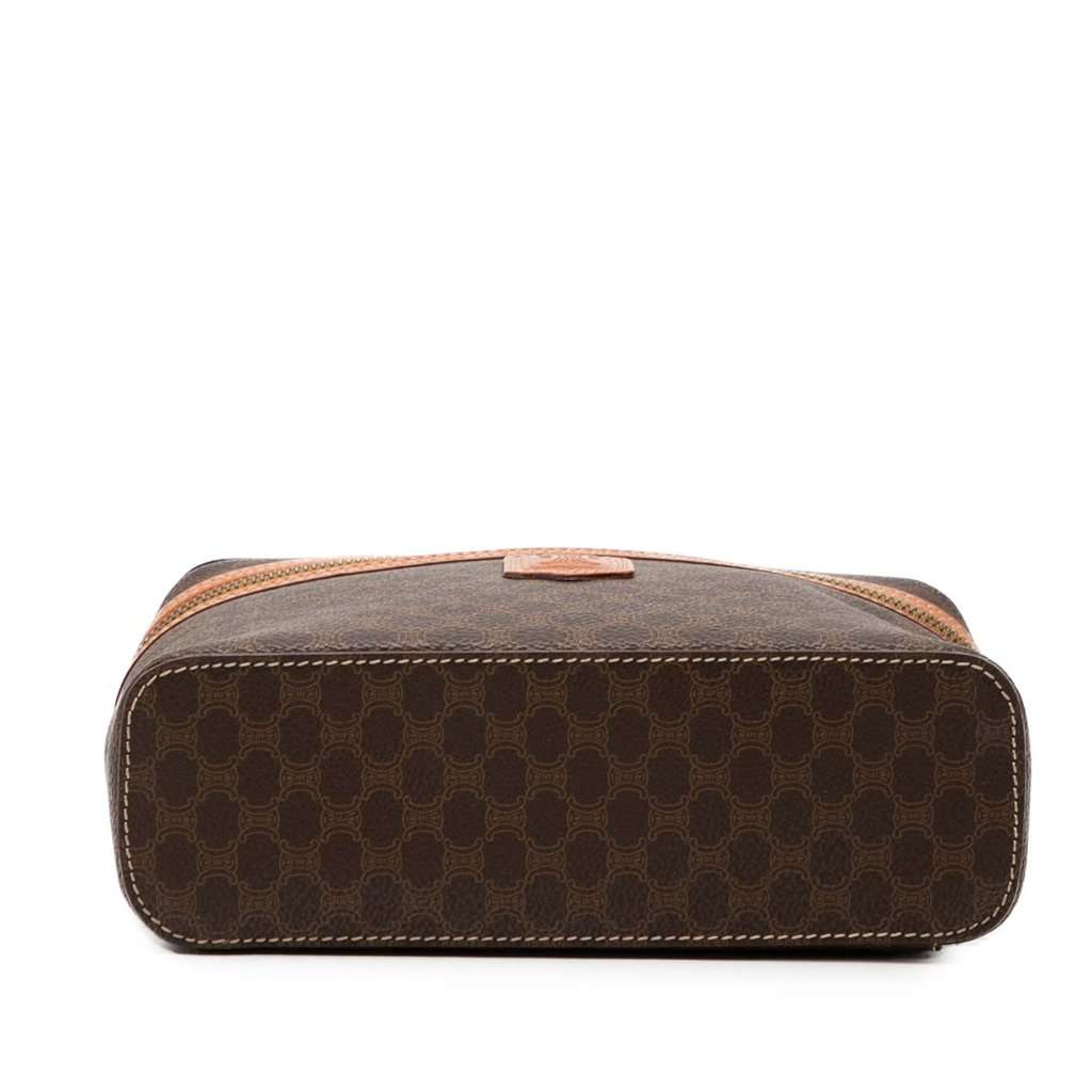 Celine Macadam Coated Canvas Vanity Bag Brown Very good - Inside View